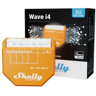 Shelly Czterokanałowy kontroler scen Z-Wave Shelly Qubino Wave i4