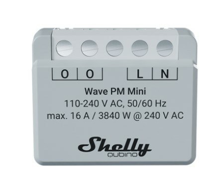 Shelly Shelly Shelly Qubino Wave PM Mini przełącznik Szary