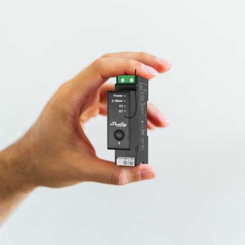 Shelly Shelly Wave Pro 2PM 2-kanałowy przekaźnik na szynę DIN z pomiarem energii Shelly Qubino