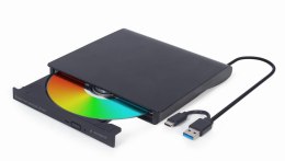 GEMBIRD GEMBIRD ZEWNĘTRZNA NAGRYWARKA DVD 8X, CD 24X USB 3.1 SLIM CZARNA