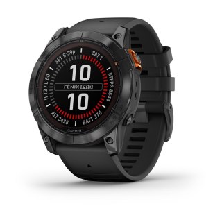 Garmin Zegarek sportowy Garmin Fenix 7X Pro Solar Edition 51mm Slate Grey/Black Band