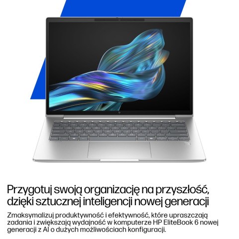 Hewlett-Packard HP EliteBook 6 G1a Ryzen AI 5 340 14.0"WUXGA IPS 300nits AG 16GB DDR5 5600 SSD512 5MP+IR Radeon 840M W11Pro Pike Silver aluminiu