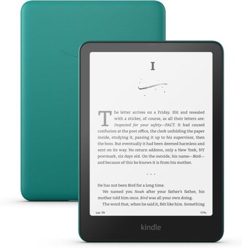 KINDLE Ebook New Kindle Paperwhite (12th Generation) - 2024 release 7" glare-free 16GB Wi-Fi (Ad-supported) Jade (WYPRZEDAŻ)