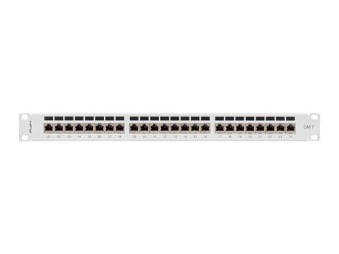 Lanberg LANBERG PATCH PANEL 24 PORT 1U 19" KAT.7 FTP SZARY PPS7-1024-S