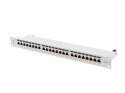Lanberg LANBERG PATCH PANEL 24 PORT 1U 19" KAT.7 FTP SZARY PPS7-1024-S