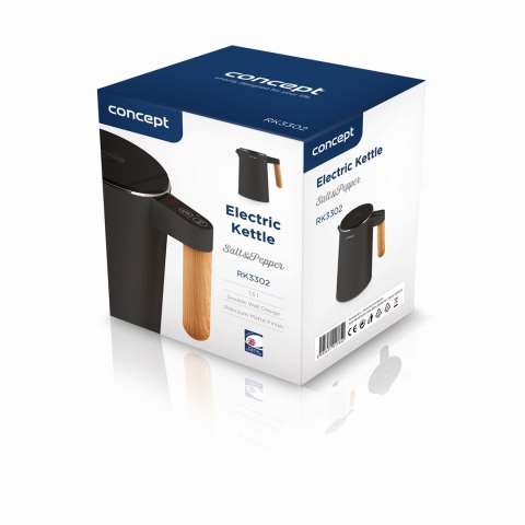 CONCEPT Czajnik elektryczny RK3302 antracyt CONCEPT