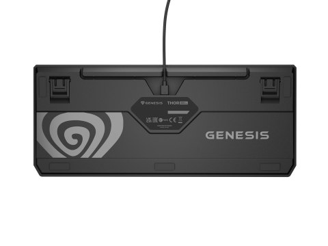 GENESIS KLAWIATURA DLA GRACZY GENESIS THOR 230 TKL ANCHOR GRAY NEGATIVE US RGB MECHANICZNA OUTEMU RED