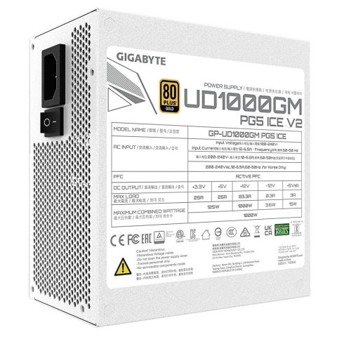 Gigabyte Zasilacz Gigabyte UD1000GM 1000W PG5 ICE