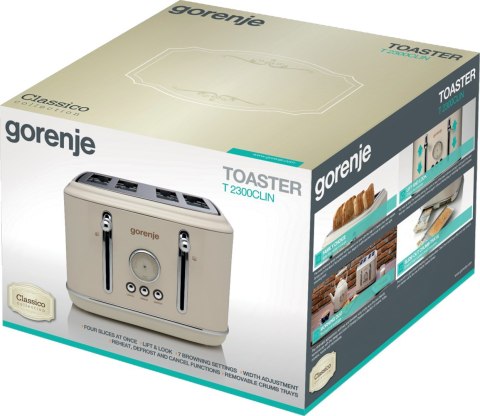 Gorenje Toster Gorenje T2300CLIN Classico (beżowy)