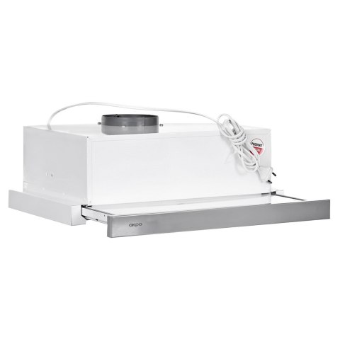 AKPO Okap podszafkowy teleskopowy AKPO WK-7 LIGHT ECO 50 INOX (265,5 m3/h; 500mm; kolor inox)
