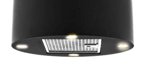 AKPO Okap wyspowy cylindryczny AKPO WK-4 ISLA BALMERA CZARNY (tuba, sterowanie mechaniczne)