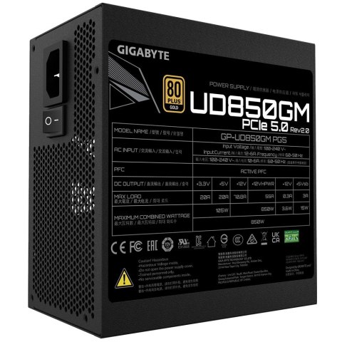 Gigabyte Zasilacz Gigabyte UD850GM 850W PG5 V2