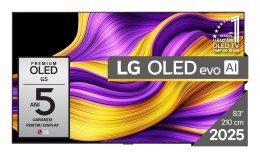 LG Telewizor LG OLED83G51LW OLED EVO 83'' 4K Ultra HD 165Hz WebOS Dolby Atmos Czarny