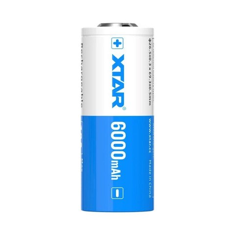 XTAR XTAR AKUMULATOR 26650 3,6V LI-ION 6000 MAH Z ZABEZPIECZENIEM 26650-6000