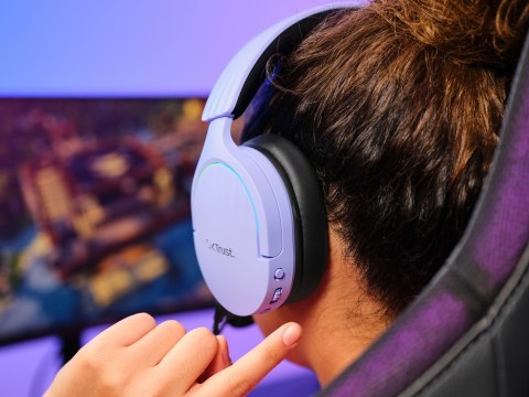 Trust Słuchawki gamingowe Trust GXT 491P FAYZO WIRELESS Purple