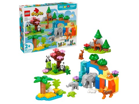 Lego LEGO DUPLO TOWN 10446 Rodziny dzikich zwierząt 3w1