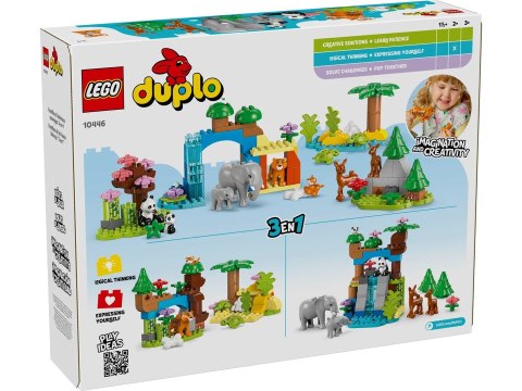 Lego LEGO DUPLO TOWN 10446 Rodziny dzikich zwierząt 3w1