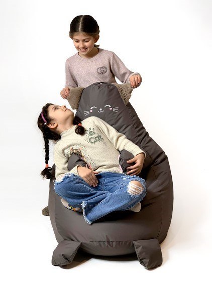 Go Gift Pufa worek sako KOTEK brązowy XL 130x90