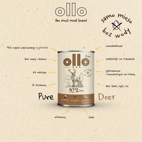 OLLO Ollo Pure Jeleń 850g