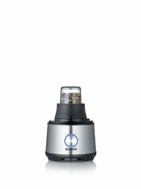 SEVERIN SEVERIN MULTI ROBOT KUCHENNY INOX, SZKLANY MIKSER KIELICHOWY 1,5 L, MŁYNEK 140 ML, POJEMNIK ROBOCZY 1,5 L, MOC 1200W KM3892