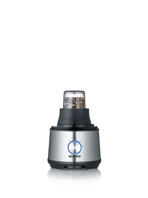 SEVERIN SEVERIN MULTI ROBOT KUCHENNY INOX, SZKLANY MIKSER KIELICHOWY 1,5 L, MŁYNEK 140 ML, POJEMNIK ROBOCZY 1,5 L, MOC 1200W KM3892