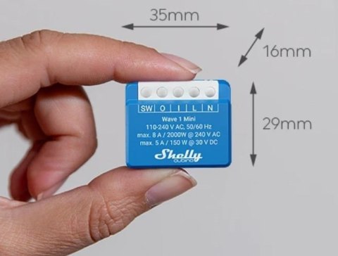 Shelly Shelly Wave 1 Mini LR Element wykonawczy Z-Wave