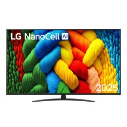 LG Telewizor LG NanoCell 65NANO81A6A 65'' 4K Ultra HD WebOS Dolby Digital DVB-T2 Czarny