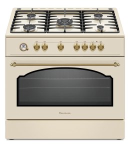 Ravanson Kuchnia gazowo elektryczna Ravanson Retro KWGE-90ARC (kremowy)