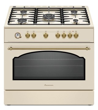 Ravanson Kuchnia gazowo elektryczna Ravanson Retro KWGE-90ARC (kremowy)