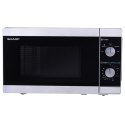 SHARP Kuchenka mikrofalowa SHARP YC-MS01E-S (800W; 20l; kolor srebrny) (WYPRZEDAŻ)