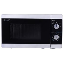 SHARP Kuchenka mikrofalowa SHARP YC-MS01E-S (800W; 20l; kolor srebrny) (WYPRZEDAŻ)