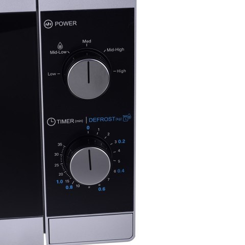 SHARP Kuchenka mikrofalowa SHARP YC-MS01E-S (800W; 20l; kolor srebrny) (WYPRZEDAŻ)