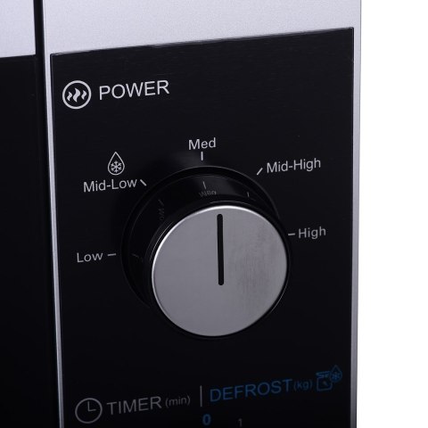 SHARP Kuchenka mikrofalowa SHARP YC-MS01E-S (800W; 20l; kolor srebrny) (WYPRZEDAŻ)