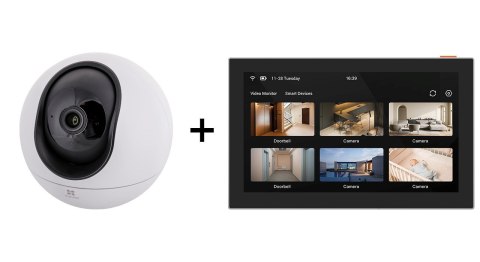 Ezviz Kamera IP H6 3K CS-H6 (5WF,4mm) EZVIZ + Monitor Ezviz SD7 dotykowy