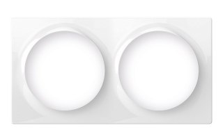 FIBARO Podwójna ramka ozdobna FIBARO Double Cover Plate, biała (FG-Wx-PP-0003)