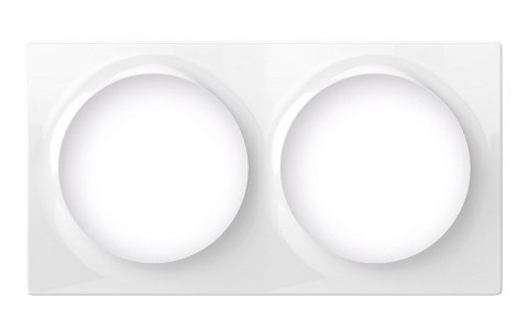 FIBARO Podwójna ramka ozdobna FIBARO Double Cover Plate, biała (FG-Wx-PP-0003-8)