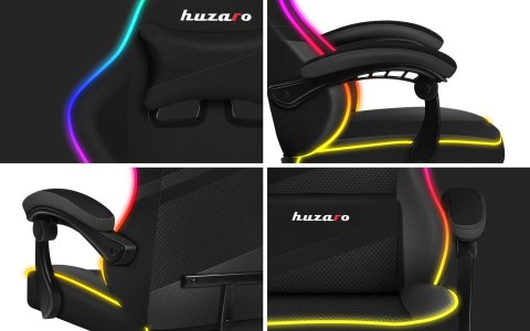 Huzaro Fotel gamingowy Huzaro Force 4.4 RGB Black (WYPRZEDAŻ)