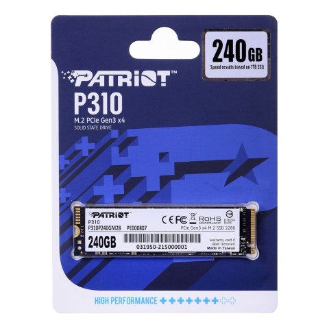 Patriot Memory SSD Patriot Viper P310 M.2 PCI-Ex4 NVMe 240GB