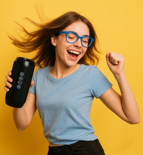 SQUEAK SQUEAK GŁOŚNIK JET BLUETOOTH 5.3, 14W, RADIO FM, MICROSD, AUX, USB, USB-C SQ1008