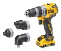 DeWalt Wiertarko-wkrętarka z 4 głowicami 12V DCD703L2T DEWALT