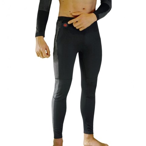 Glovii GLOVII OGRZEWANY ZESTAW BIELIZNY TERMOAKTYWNEJ BLUZA I SPODNIE, ROZMIAR L, CZARNY, BATERIE I ŁADOWARKA W ZESTAWIE, GXBL