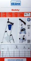 Krause SOLIDY Drabinka wolnostojąca 4 stopnie KRAUSE (WYPRZEDAŻ)