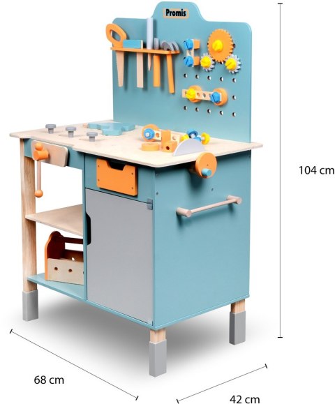 PROMIS PROMIS ZABAWKA ZESTAW , WARSZTAT NARZĘCDZIOWY, WN1