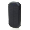 PowerNeed POWERNEED POWER BANK Z PANELEM SOLARNYM 20000MAH LI-POLY PV 1,5W QI 2A USB QC 3.0 LED POWER DELIVERY CZARNY S20000C