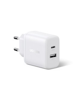 UGREEN Ładowarka sieciowa Ugreen X227 20W GaN 1x USB-A 1x USB-C - biała