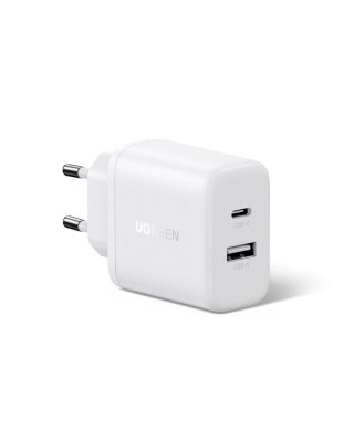 UGREEN Ładowarka sieciowa Ugreen X227 20W GaN 1x USB-A 1x USB-C - biała