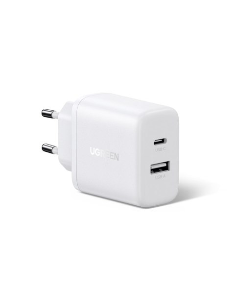 UGREEN Ładowarka sieciowa Ugreen X227 20W GaN 1x USB-A 1x USB-C - biała