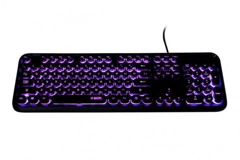 IBOX Klawiatura IBOX PULSAR IKS620 (USB 2.0; (US); kolor czarny)