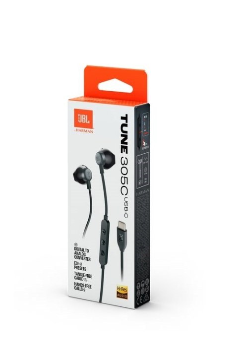JBL Słuchawki douszne JBL Tune 305C Czarny