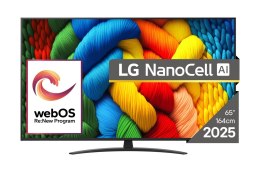 LG Telewizor LG NanoCell 65NANO81A3A 65'' 4K Ultra HD WebOS Dolby Digital DVB-T2 Czarny